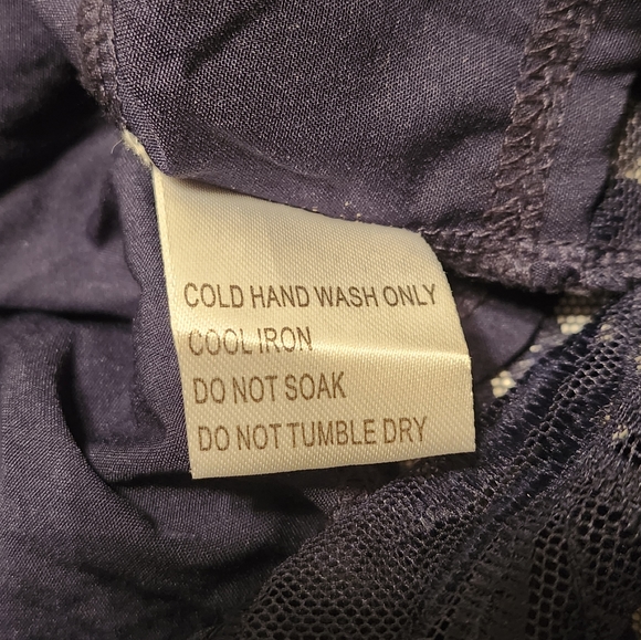 Blossom Dark Navy Lace Sleeveless Backless Maxi Dress - Picture 8 of 9